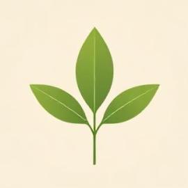 Blatt-Symbol auf beigem Grund